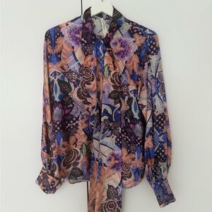 Zimmermann Multicolor Floral Blouse